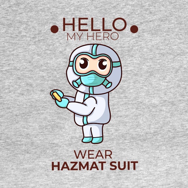 hello my hero wear hazmat suit by MAAQ Design